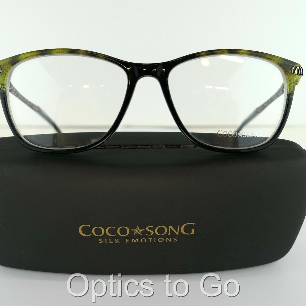 COCO SONG CV 200 (C:01) BLACK / LIME WILD WILDFLOWERS  52-15-135 EYEGLASS FRAMES